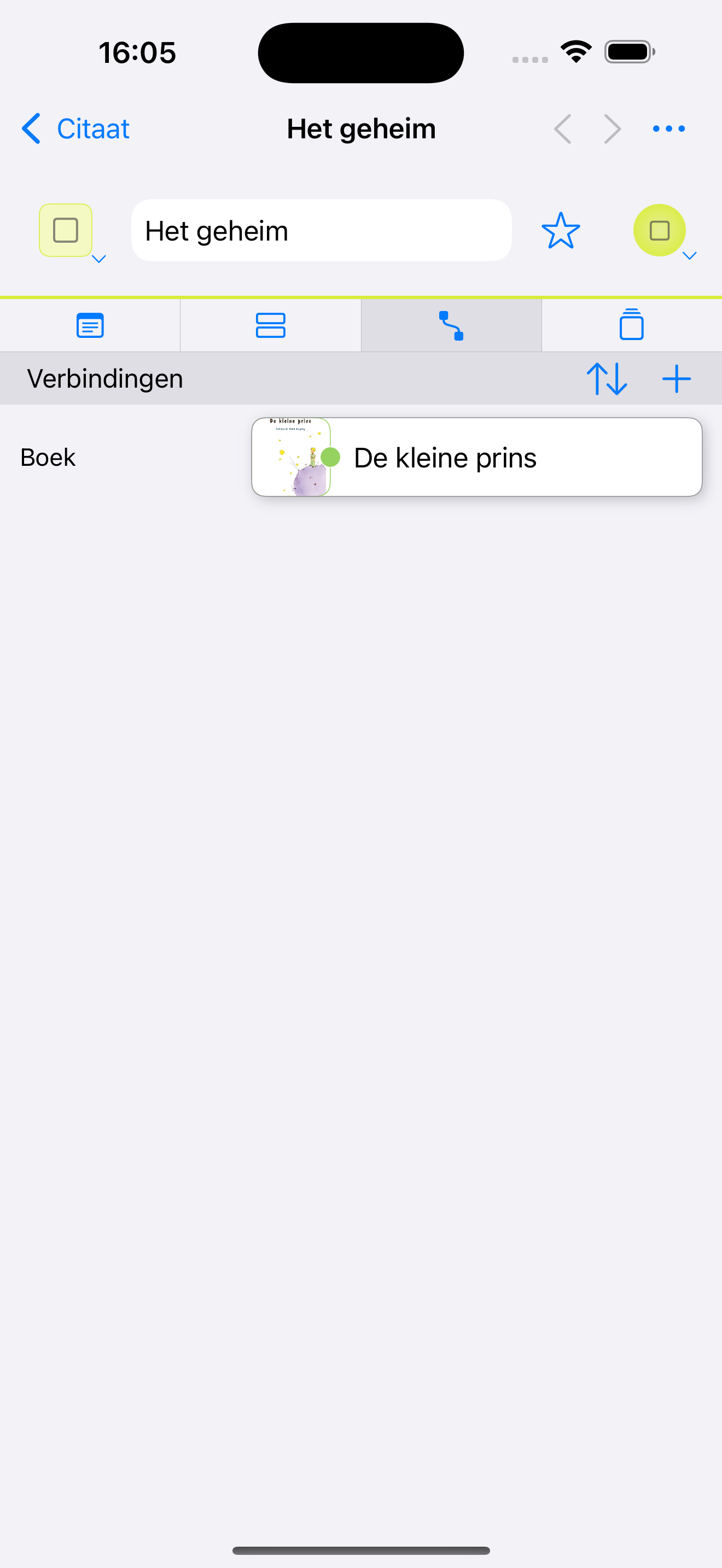 type menu
